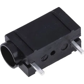 Elektrická zásuvka Banánek 10A 50V Černá Samice Mosaz 23.3mm