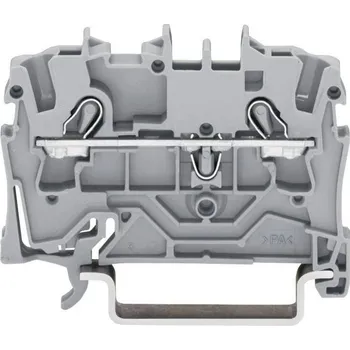 WAGO 2002-1201 průchodková svorka 5.20 mm pružinová svorka osazení: L šedá 1 ks