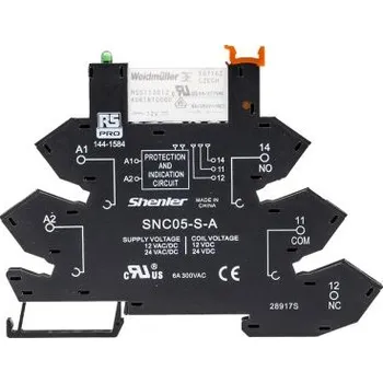Relé Relé rozhraní 12V ac/dc SPDT Lišta DIN