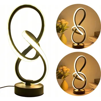 Lampička Noční Lampa do Ložnice, Moderní Stolní Lampa, 3 Barvy Světla