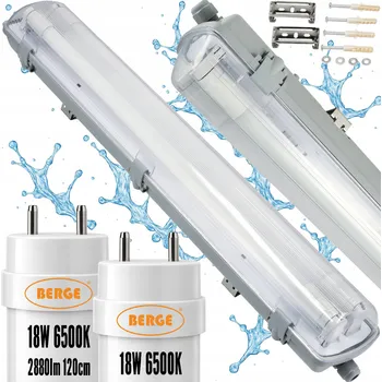 LED panel Dílenské svítidlo Berge 36 W G13 120 cm šedé