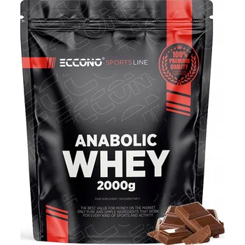 Protein ECCONO ANABOLIC WHEY PROTEIN 2000G PROTEIN 80% KONCENTRÁT WPC MPC Čokoláda