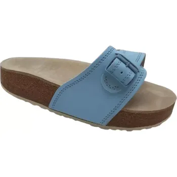 Dámská zdravotní obuv Korkové pantofle s vyměkčenou stélkou - sv.modré, vel. 36 - 42 vel. 39 - délka vnitřní stélky 26,4 cm