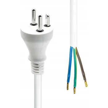 Napájecí kabel ProXtend Napájecí kabel Dánsko - Otevřený konec 1M Bílý, PC-KOE-001W-M