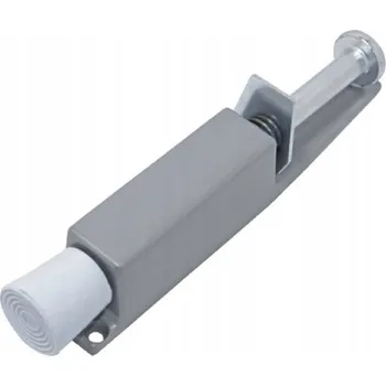 Držák dveří GJM 180 mm saténově šedý, zarážka, nožka, doraz, podpěra