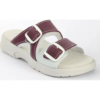 Dámská obuv Santé N/517/55 dámské kožené pantofle fialová Barva: Fialová, Velikost: 42