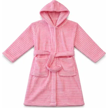 Chlapecký župan xcena Župan dívčí růžový s kapucou Velikost: 140