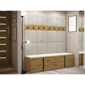 Předsíňová stěna Botník MOB 168 x 186 x 44 cm, dub řemeslný