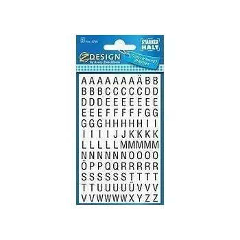 Samolepící etiketa Samolepky Z Design - Černá písmena na bílém pozadí (Helvetica 26pt / 6,5 mm)