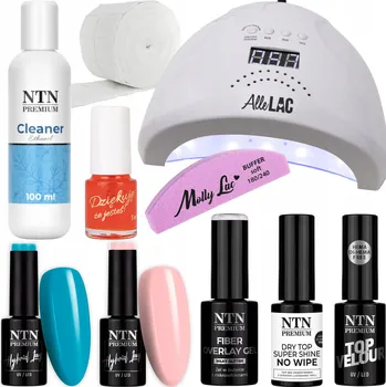 Lak na nehty Sada na nehty French Art Pro 2x Hybridní lak NTN 5g + Příslušenství