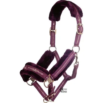 Vybavení pro koně Ohlávka HKM -ROSEGOLD- - Tmavě zelená - Full