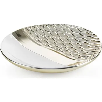 DEKORAČNÍ KERAMICKÝ TALÍŘ DOLY 29X4 CM VZOROVANÁ