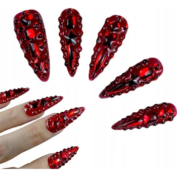 Umělé nehty Nalepovací nehty Umělé nehty Tipy opakovaně použitelné 3D, S