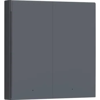 Centrální jednotka pro chytrou domácnost Aqara bezdrátový nástěnný spínač WS-EUK02-G šedá Apple HomeKit, Alexa, Google Home