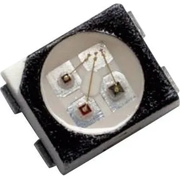 Polovodič Broadcom HSMF-A341-A00J1 vícebarevná SMD LED PLCC4 červená, zelená, modrá 80 mcd, 160 mcd, 40 mcd 120 ° 20 mA, 20 mA, 20 mA 1.9 V, 3.4 V, 3.4 V Tape cut