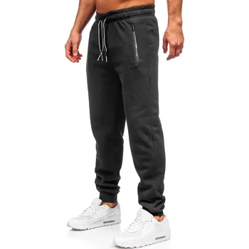 Pánské oblečení Grafitové pánské teplákové jogger kalhoty Bolf JX6602 - 2XL