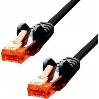 Síťový kabel Ethernetový kabel ProXtend CAT6 U/UTP CCA PVC černý 7m, V-6UTP-07B