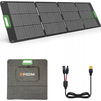 Solární panel 200W skládací přenosný solární nabíječka IP67 KABELY