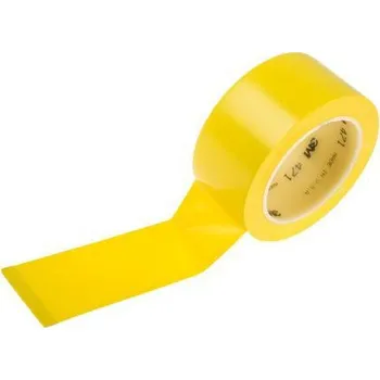 Výstražná páska Páska pro vyznačení průchodu Pryž, Žlutá PVC, text: Žádné 25mm, délka: 33m 471 3M