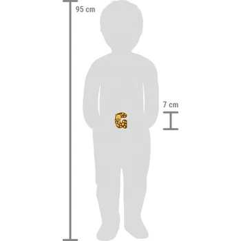 Vláček a vláčkodráha Malá noha - dřevěný vláček s písmeny - g - 12 kusů