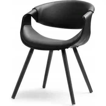 Židle Mebel-Partner umělá kůže černá 1 ks