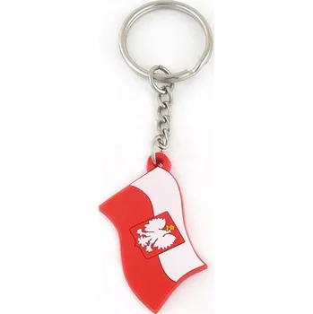 Přívěsek Na Klíče gumová vlajka Polský orel barvy bílá červená godlo