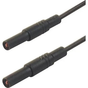 Měřicí kabel Hirschmann Test a Measurement MLS GG 100/2,5 sw bezpečnostní měřicí kabely lamelová zástrčka 4 mm lamelová zástrčka 4 mm 1.00 m černá 1 ks
