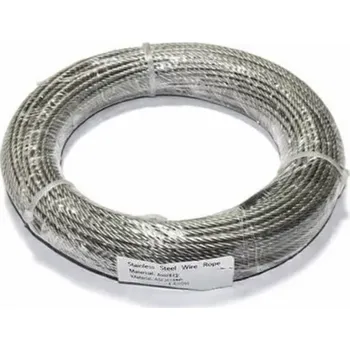 Železářství Ocelové lano DIN 3053 (1x19) 1,0x100m