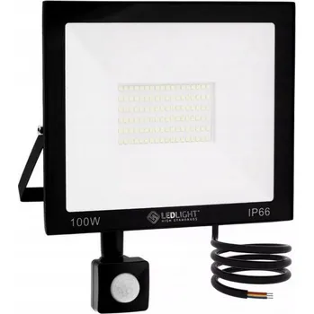 LED reflektor 100W halogenová lampa s pohybovým senzorem venkovní SLIM