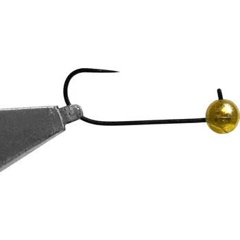 Rybářský háček Jigovky.cz Wolframová Jigová hlavička HD Barbless bez protihrotu vel.8 2g zlatá (5ks)