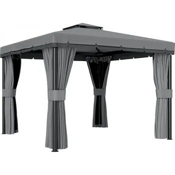 Zahradní altán Zahradní altán s dvojitou střechou cca 3x3m | šedý