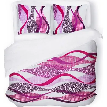 Povlečení Povlečení z mikrovlákna ARTIP 200x220 cm růžovo-fialové