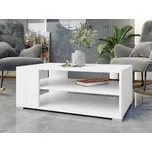 Konferenční stolek Mirjan obdélníkový 100 x 65 x 40 cm bílý