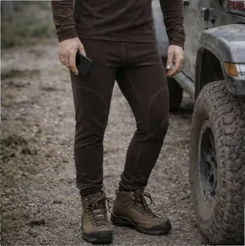 Pánské termo spodky Termovel Hřejivé spodky hnědé vel. 2XL