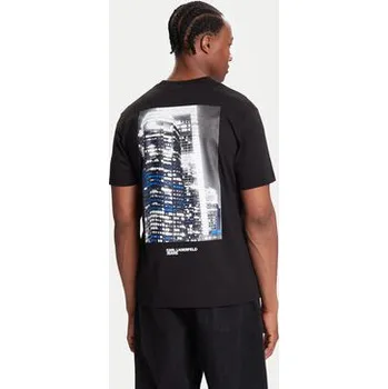 Karl Lagerfeld Jeans T-Shirt A4M17025 Černá Regular Fit XXL