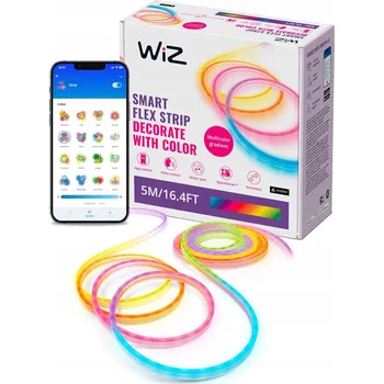 LED páska WiZ LED pásek Neon Flex 5 m Bílá Barva WiFi ovládání hlasem/aplikací