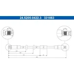 Brzdová hadice ATE 24.5205-0422.3
