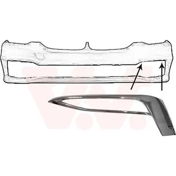 Lišta karosérie Ozdobná / ochranná lišta, nárazník VAN WEZEL 0550581