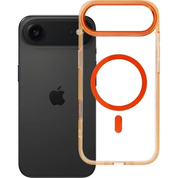 Náhradní kryt pro mobilní telefon Kryt Cover Frame Clear Hybrid Mag Cover with MagSafe iPhone 17 Air Hermes Orange