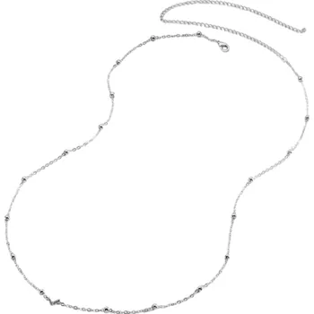 Náhrdelník Elegantní břišní řetízek pro ženy 70 + 25 cm Stříbrný tělový šperk na pas k bikinám Plážová móda Festivalový doplněk