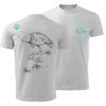 Giants fishing Tričko dětské šedé Kapřík |vel. 9-11 Let