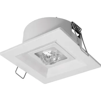Nouzové osvětlení MODUS LOVATO P, vestavné, optika "route", 1W LED 135 lm STANDARD IP20 1h , stále svítící / svítící při výpadku, bílé OZN/LVPR/1W/C/1/SA/X/WH