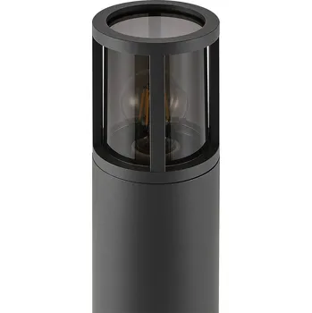 Venkovní osvětlení Deko-Light Osvětlení cesty Facado II, výška 65 cm, šedá/kouřová, Ø 11 cm, IP65 tmavě šedá metalíza RAL 840-M, kouřově šedá 1 x 20 W - Doprava zdarma