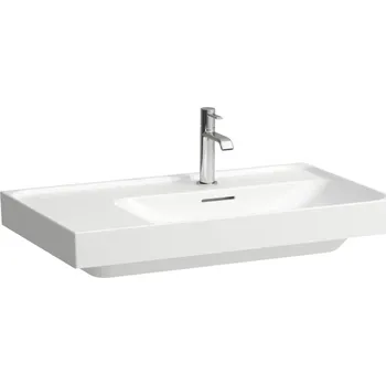 Umyvadlo LAUFEN MEDA - umyvadlo, s odkládací plochou vlevo (H817115) Barva: Bílá, Provedení: bez přepadu, bez otvoru pro baterii