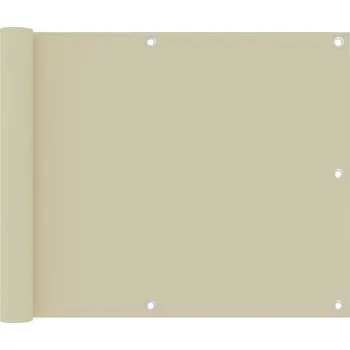 Stínicí technika zahrada-XL Balkónová zástěna krémová 75 x 300 cm oxfordská látka 134948