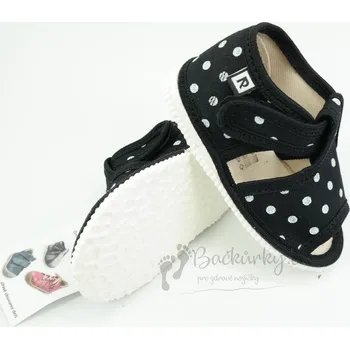 Chlapecké bačkory Dětské pantofle RAK 100014 - Černá tečka - vel. 23