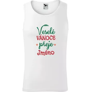 Pánské tílko Pánské vánoční tílko Veselé Vánoce přeje