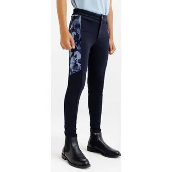 Jezdecké kalhoty FOUGANZA Dětské rajtky Magic 5-6 LET MODRÁ