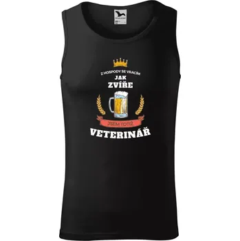 Pánské tílko Pánské tílko Z hospody se vracím - Veterinář