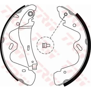 Autodíl Sada brzdových čelistí TRW GS8483